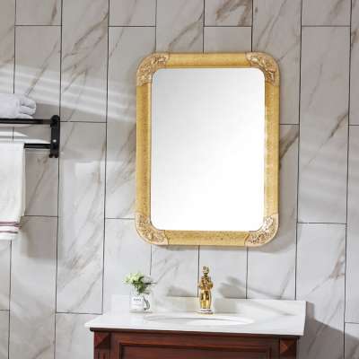 China Supplier Furniture Plastic Frame  Wall Chinese Mirror Bathroom Decoration With Custom Logo