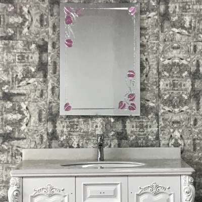 Promotional Pink Make Up Salon Station Mirror