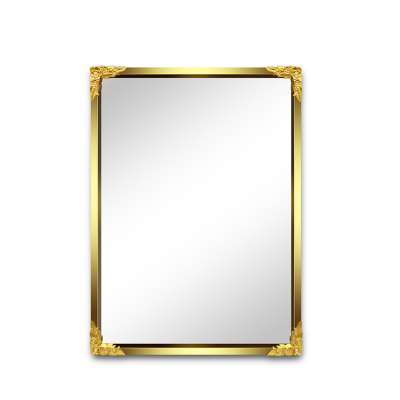 4mm, 5mm, 6mm Square Stainless Steel Polyresin Gold Frame Mirror